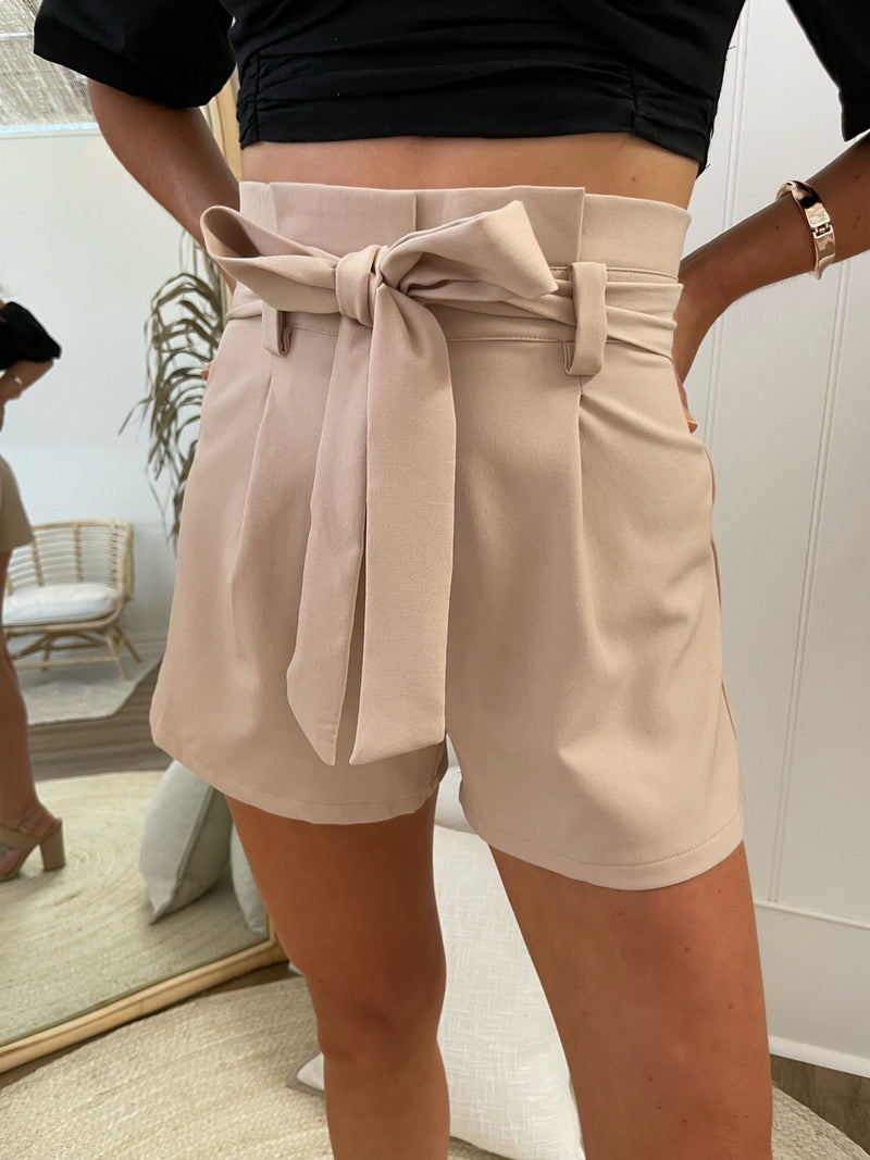 Nakuru Shorts - Beige Bottoms Sun Palm Boutique