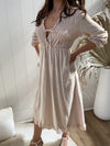 Airlie Dress - Beige Dresses Sun Palm Boutique