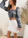 Atlantis Blue Top Tops Sun Palm Boutique