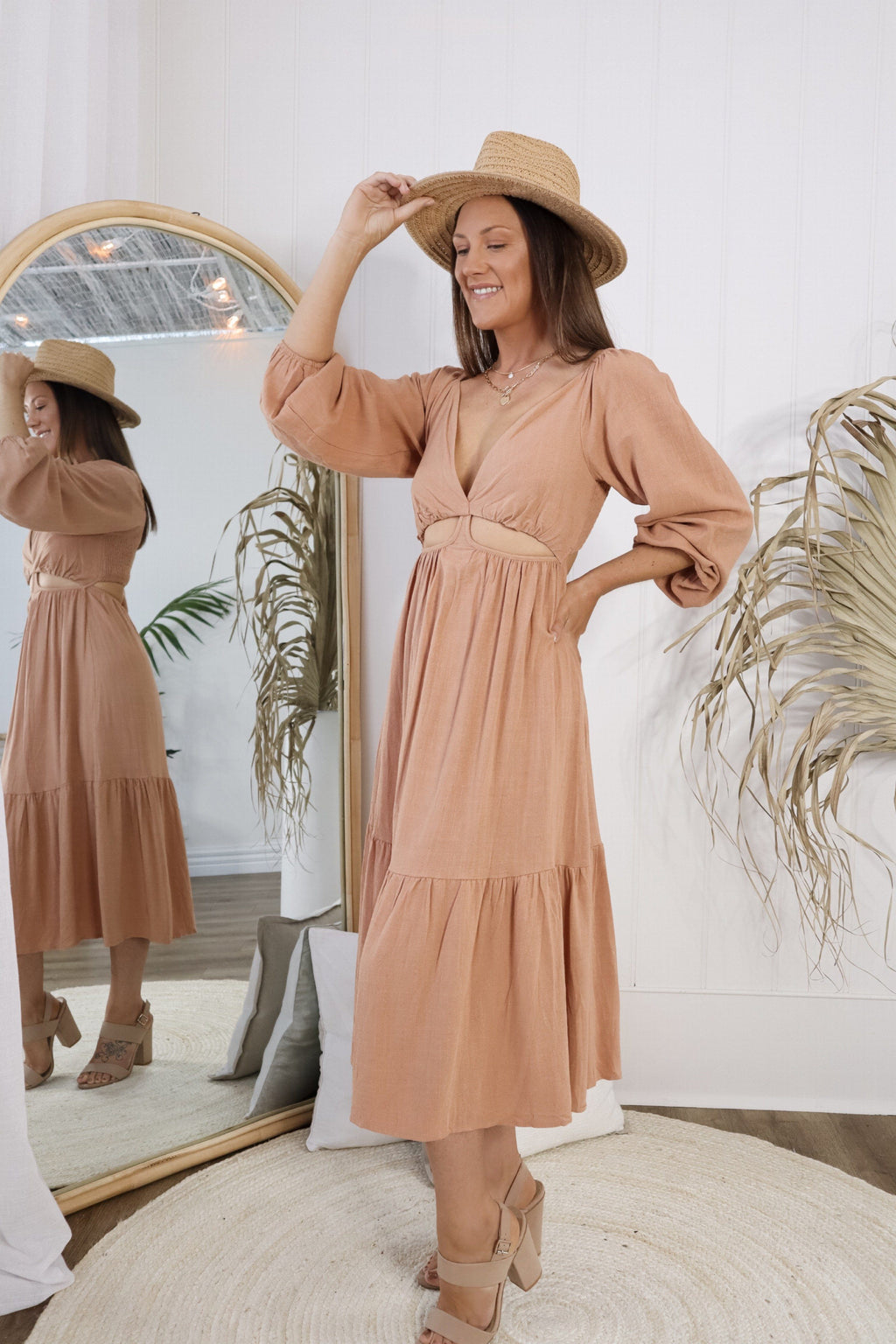 Byron Dress - Nude Dresses Sun Palm Boutique