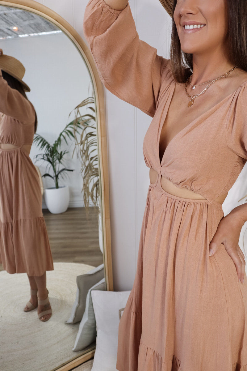 Byron Dress - Nude Dresses Sun Palm Boutique