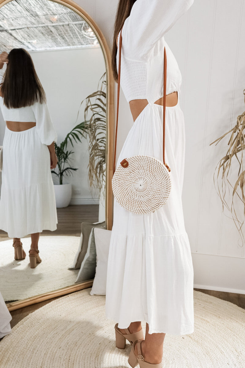 Byron Dress - White Dresses Sun Palm Boutique