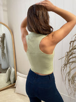 Colmar Top - Sage Tops Sun Palm Boutique