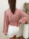 Conte Floral Top - Pink Tops Sun Palm Boutique