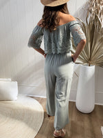 Esana Jumpsuit - Sage Playsuits Sun Palm Boutique