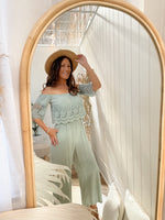 Esana Jumpsuit - Sage Playsuits Sun Palm Boutique