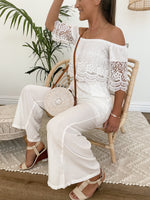 Esana Jumpsuit - White Playsuits Sun Palm Boutique