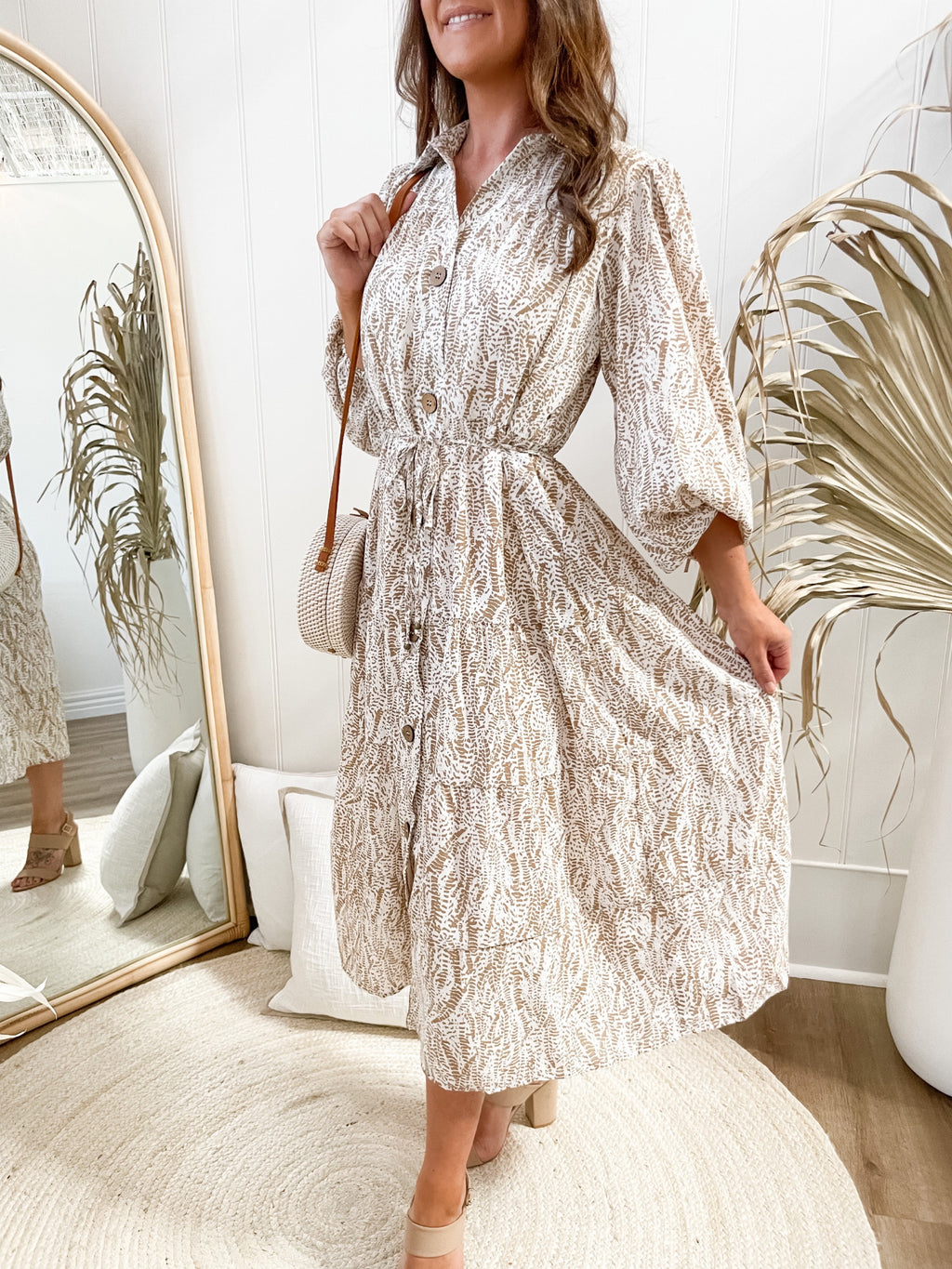 Kiruna Dress - Beige Dresses Sun Palm Boutique
