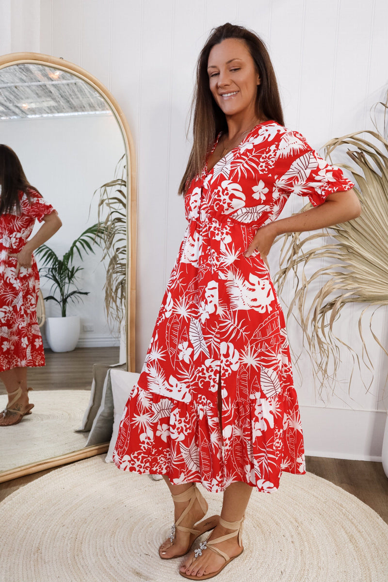 Lake Como Midi Dress Dresses Sun Palm Boutique