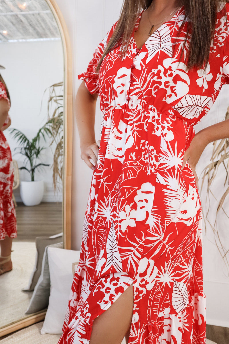 Lake Como Midi Dress Dresses Sun Palm Boutique