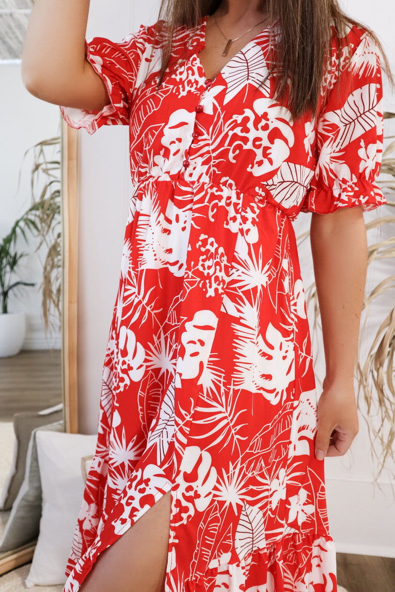 Lake Como Midi Dress Dresses Sun Palm Boutique