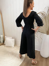 Milano Jumpsuit- Black Playsuits Sun Palm Boutique