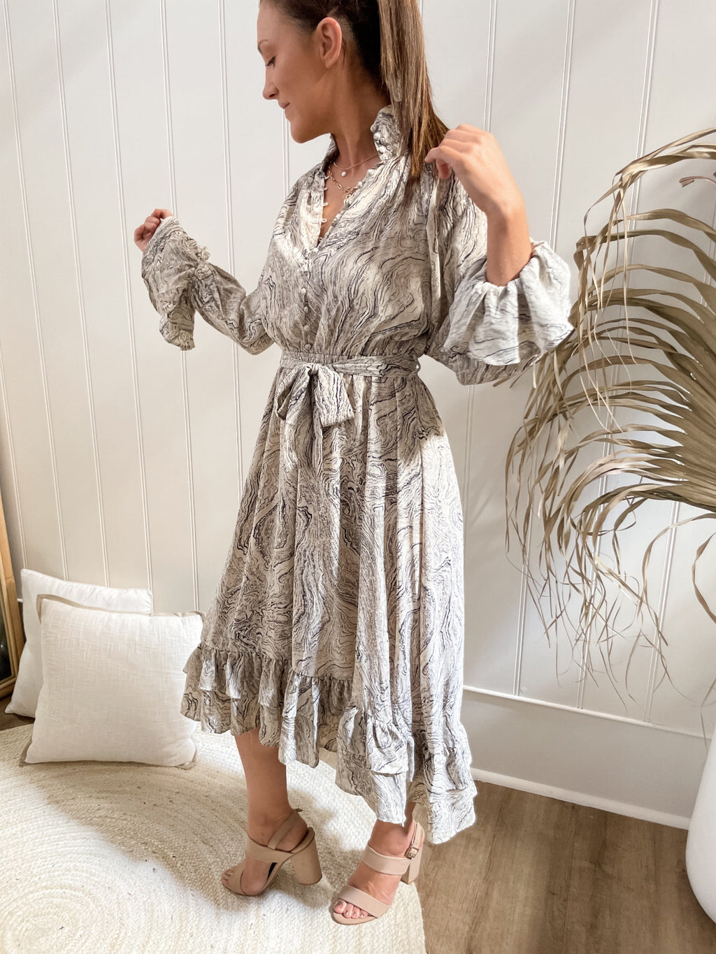 Montpellier Marble Dress Dresses Sun Palm Boutique