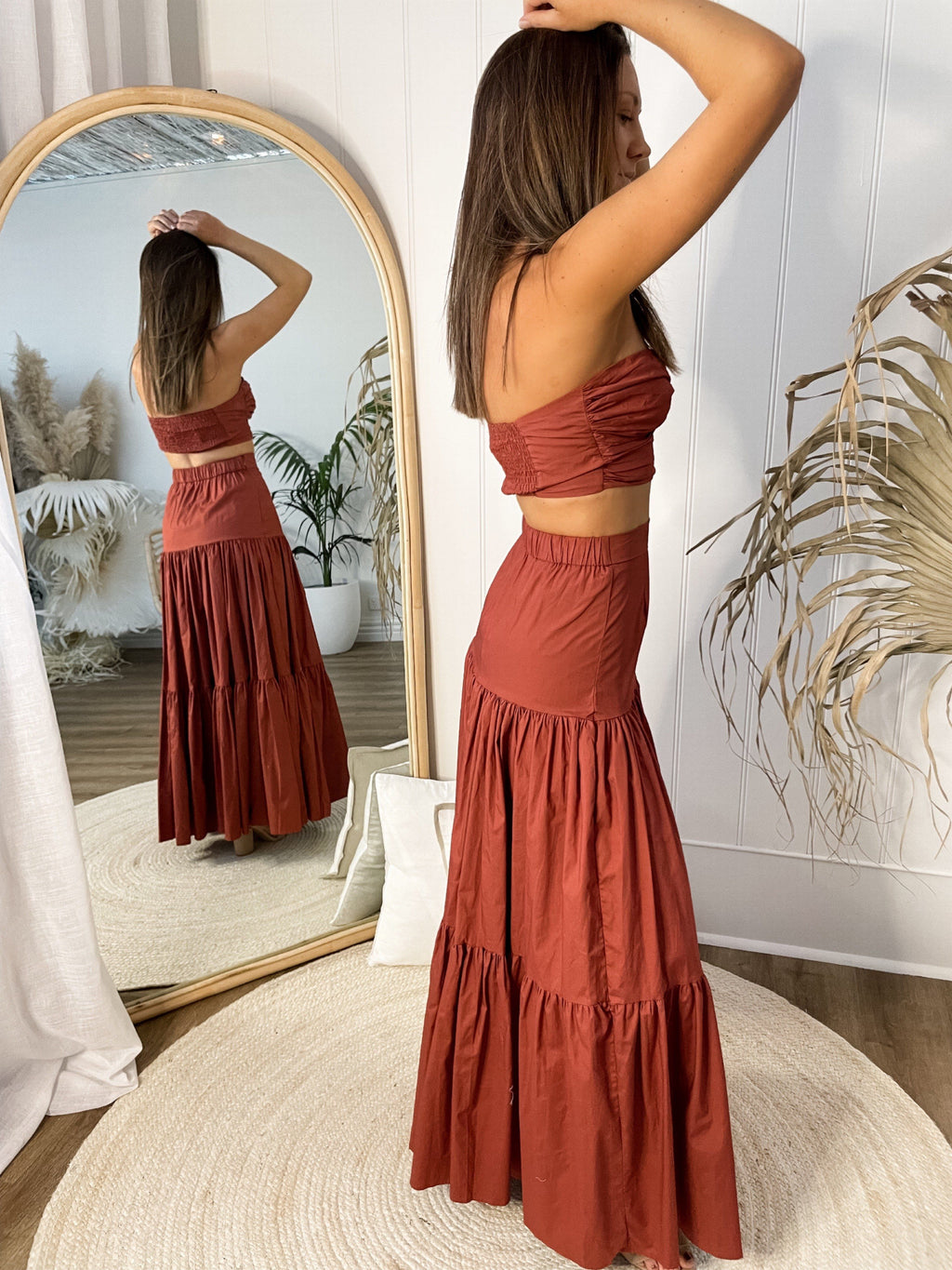 Nassau Maxi Set- Rust Sets Sun Palm Boutique