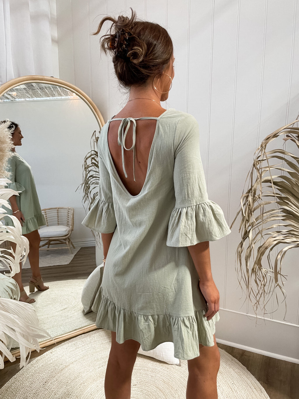 Peron Dress - Sage Dresses Sun Palm Boutique