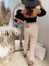 San Berillo Beige Pants Bottoms Sun Palm Boutique