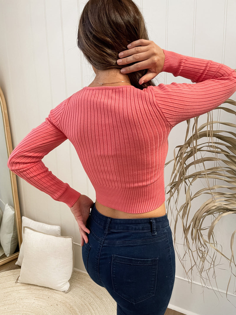 Sylvan Top - Coral Tops Sun Palm Boutique