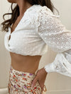 Tallow Boho White Top Tops Sun Palm Boutique