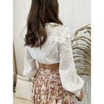Tallow Boho White Top Tops Sun Palm Boutique