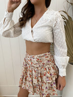 Tallow Boho White Top Tops Sun Palm Boutique
