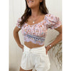 Xavi Boho Top - Pink Tops Sun Palm Boutique